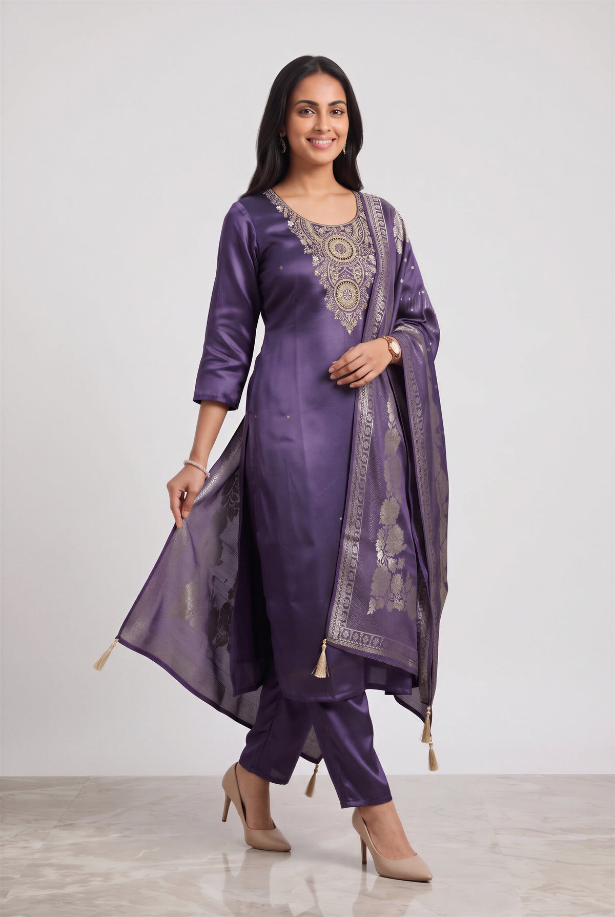 Purple Majesty Kurta Set