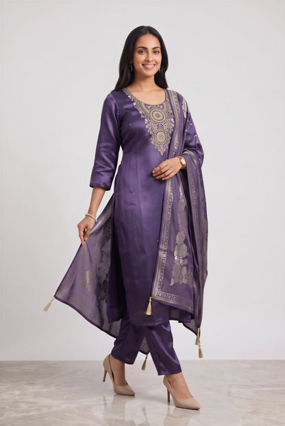 Purple Majesty Kurta Set