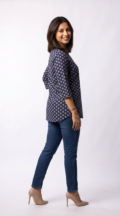 Indigo Sprig Short Top