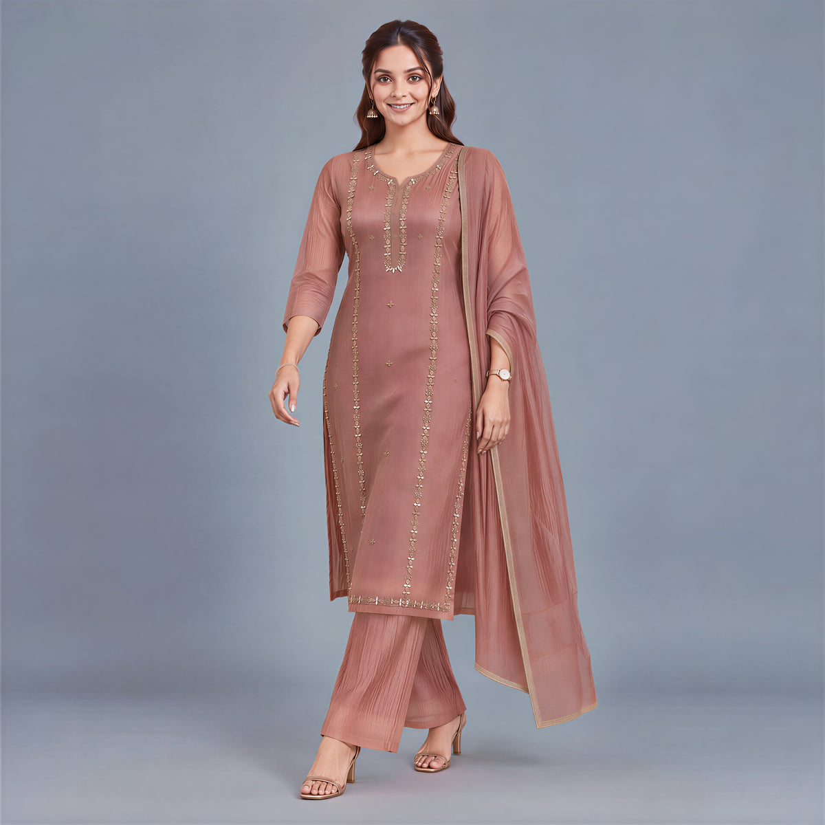 Dusky Rose Kurta Set