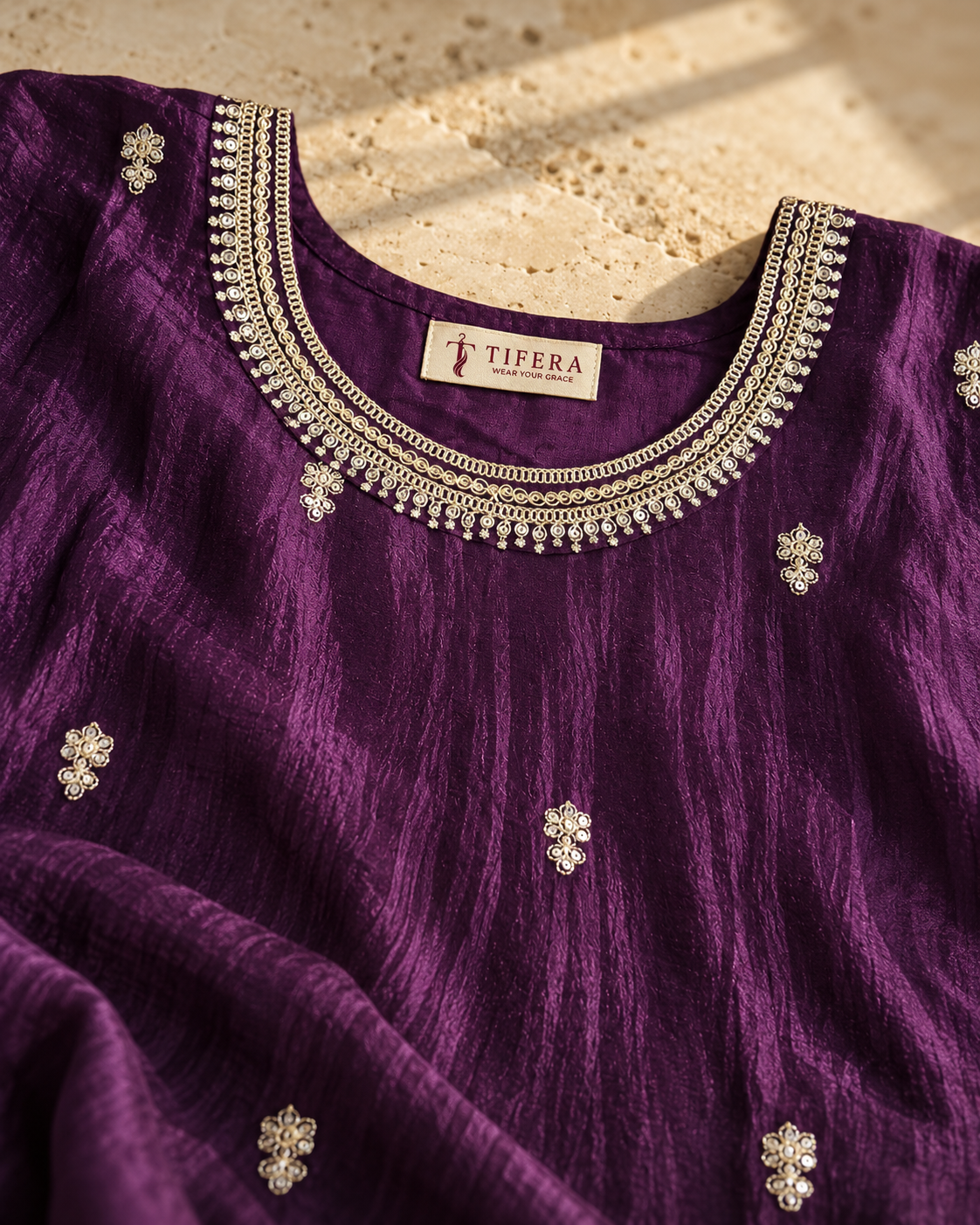 Violet Chandani Kurta Set