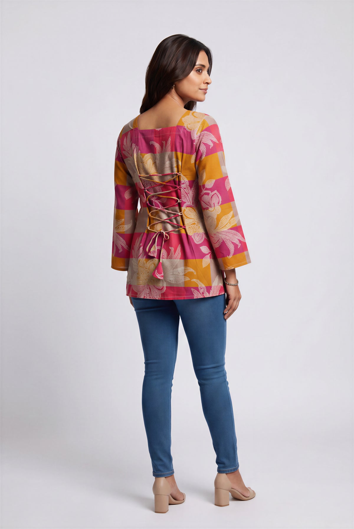 Fuchsia Canvas Heer Short Top