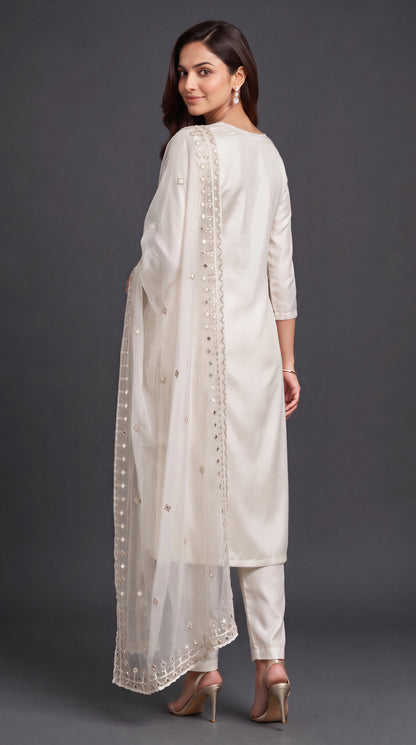Ivory Gulnaar Kurta Set