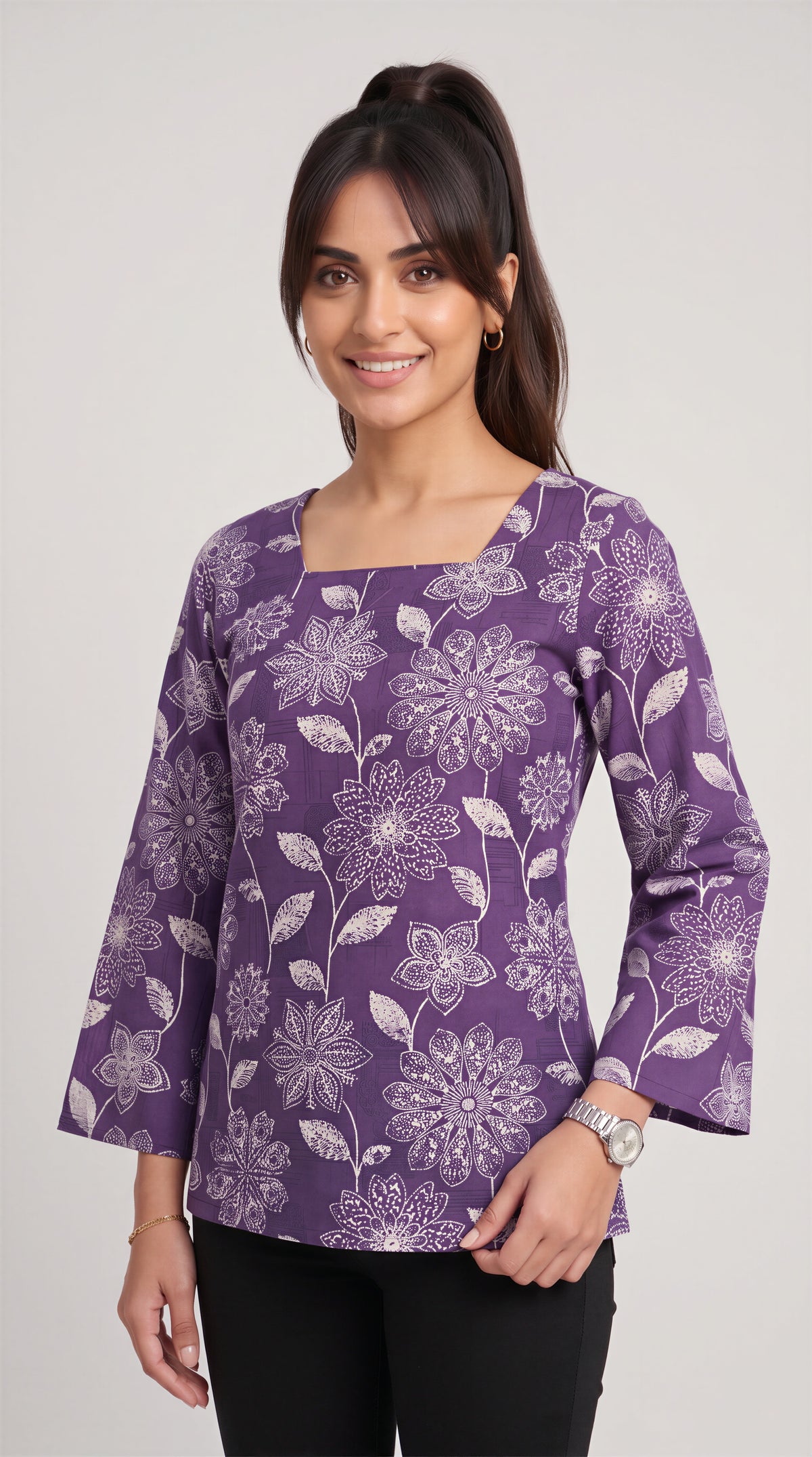 Violet Whisper Heer Short Top