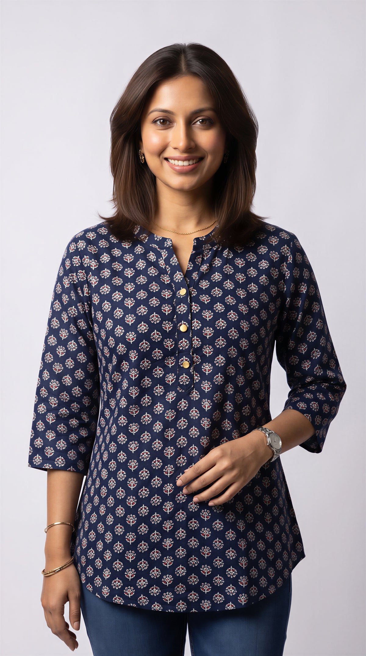 Indigo Sprig Short Top
