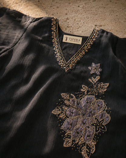 Black Mystique Kurta Set