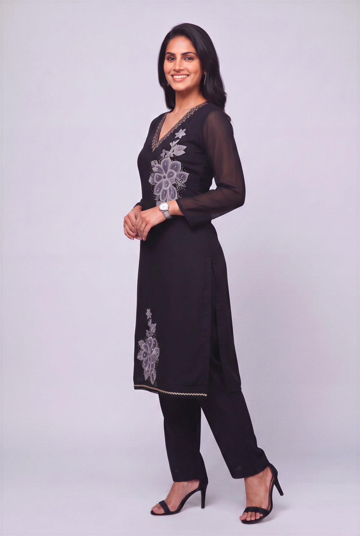 Black Mystique Kurta Set