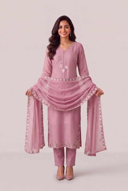 Blush Pink Kurta Set