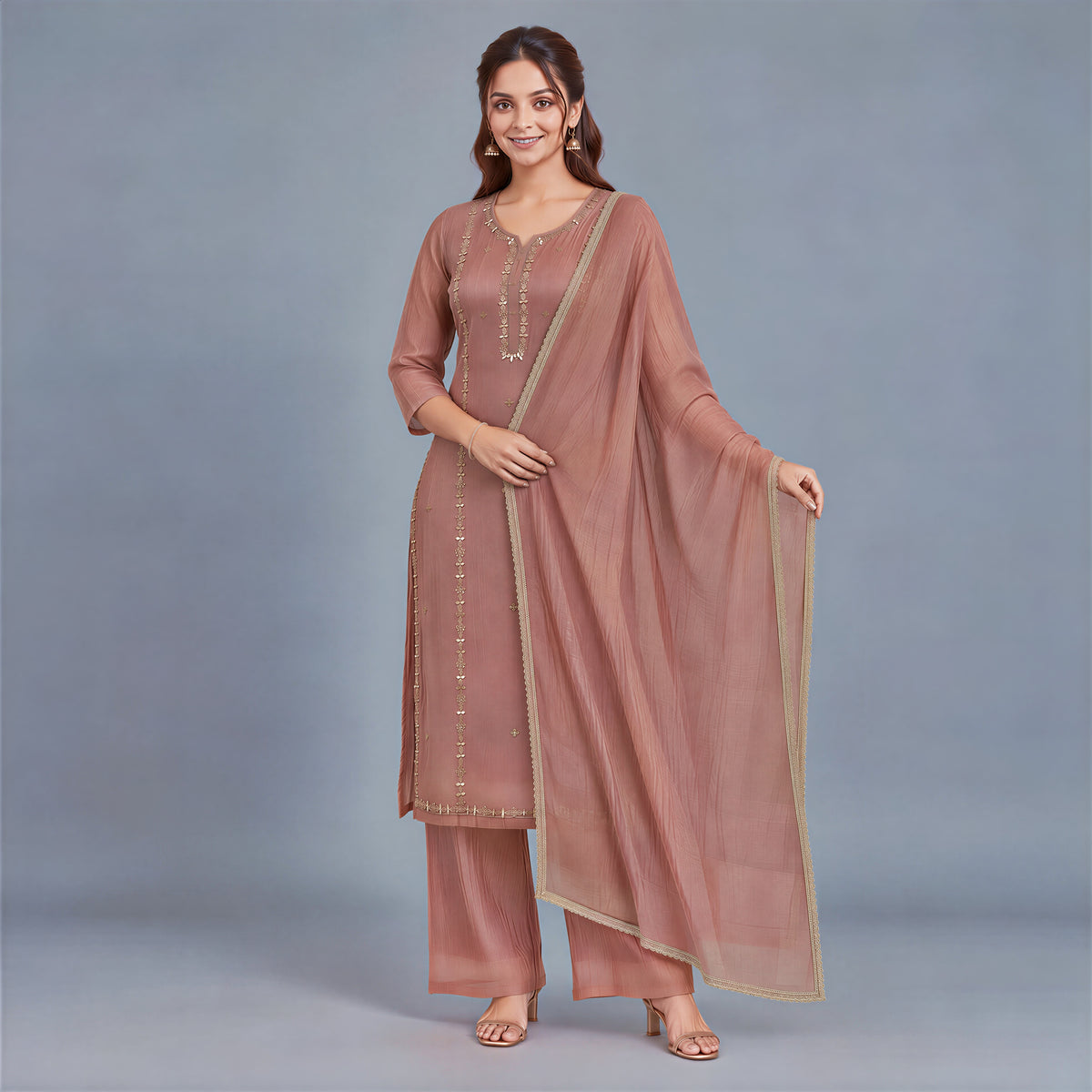 Dusky Rose Kurta Set
