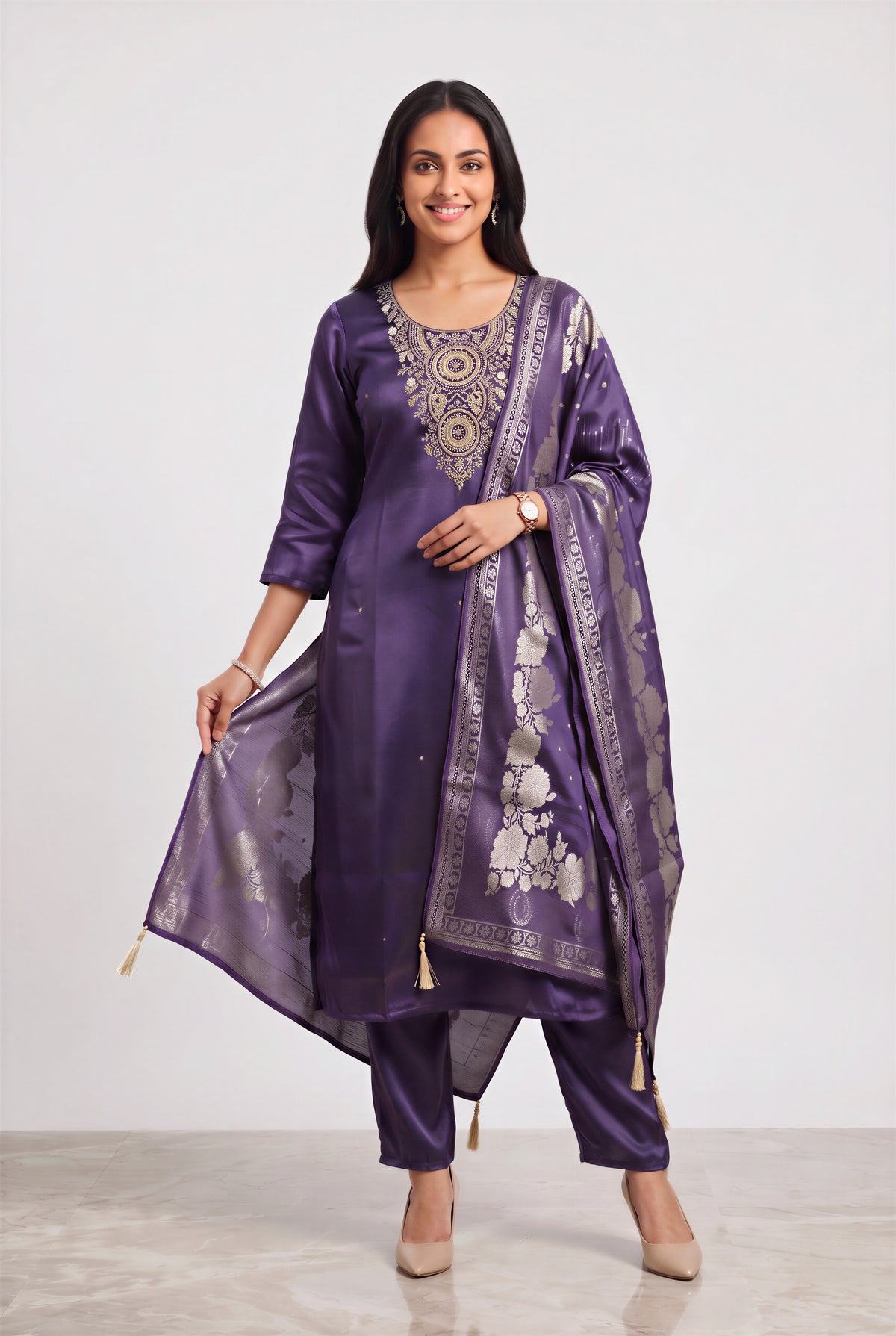 Purple Majesty Kurta Set