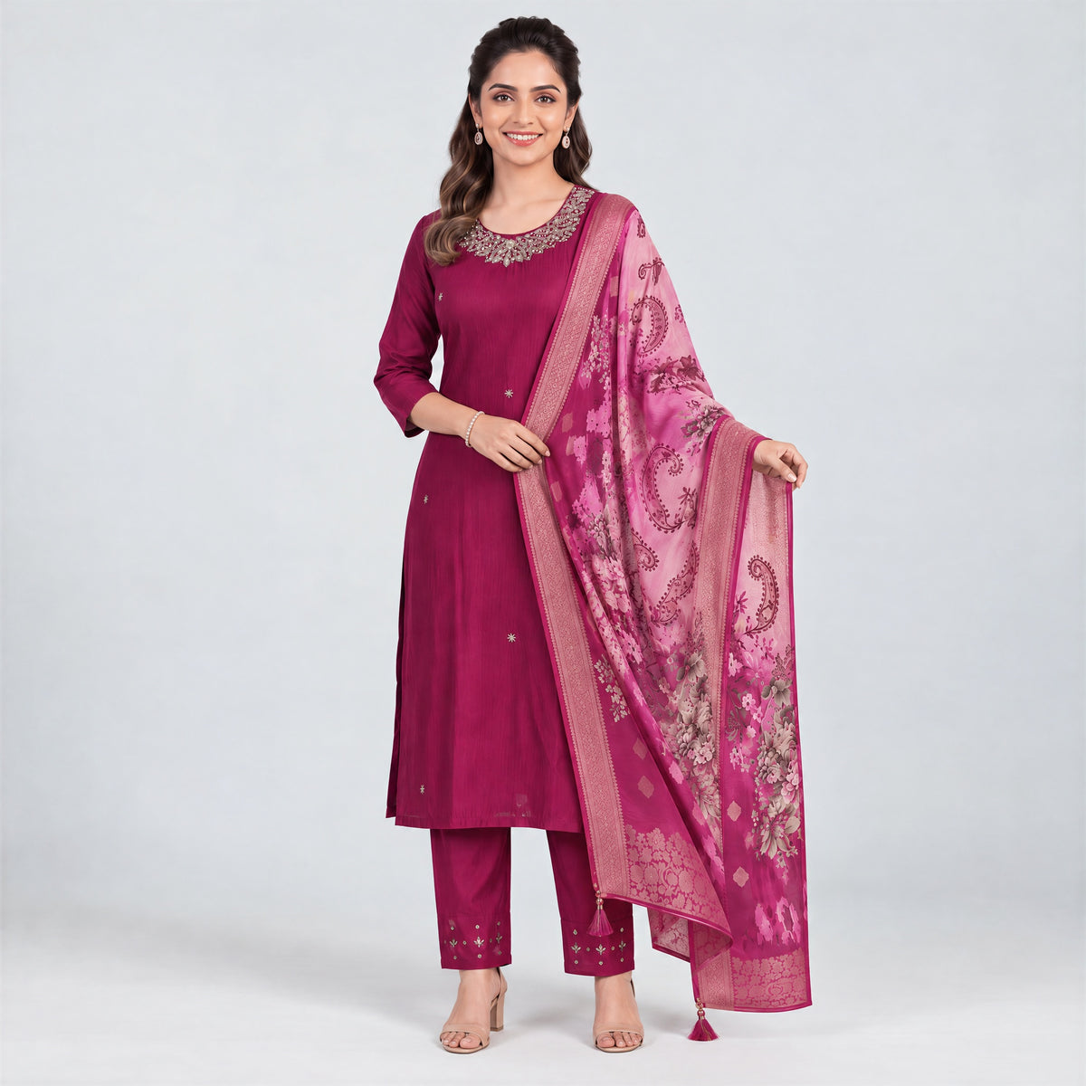Rani Mehr Kurta Set
