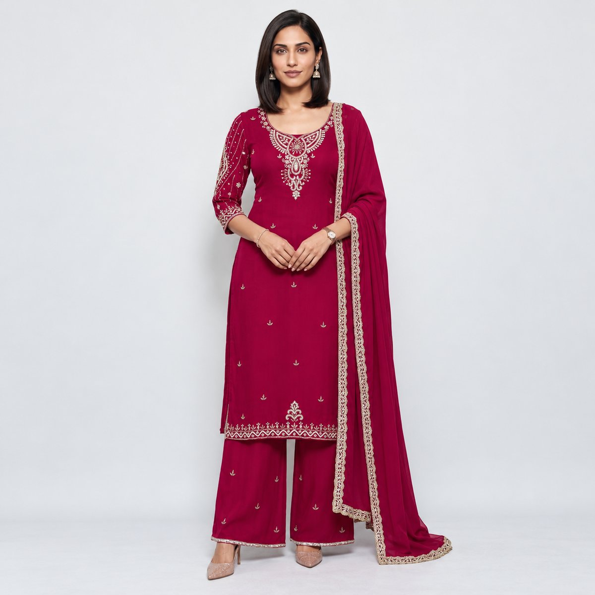 Raspberry Riwaayat Kurta Set