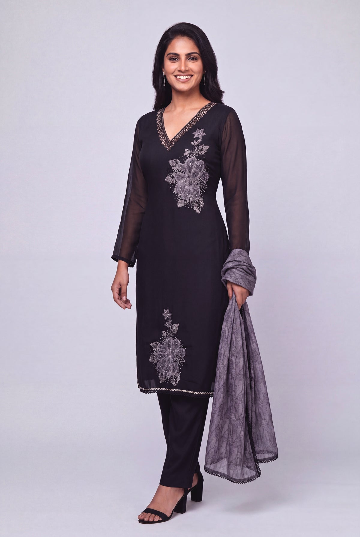 Black Mystique Kurta Set