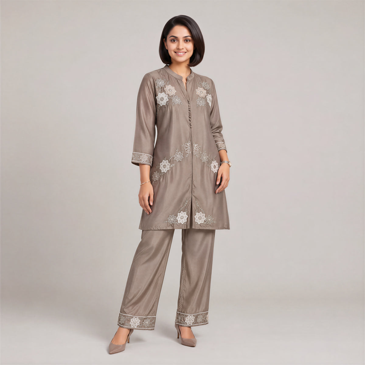 Taupe Meadow Co-Ord Set