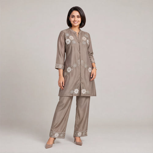 Taupe Meadow Co-Ord Set