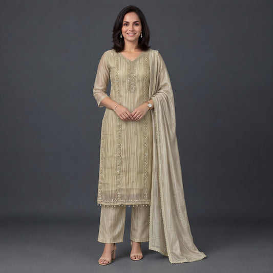 Champagne Aura Kurta Set