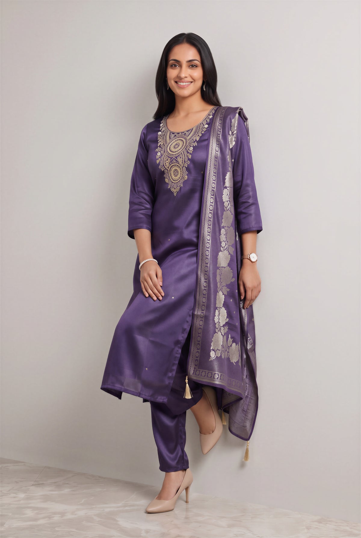Purple Majesty Kurta Set