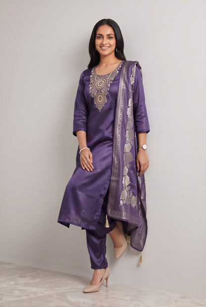 Purple Majesty Kurta Set