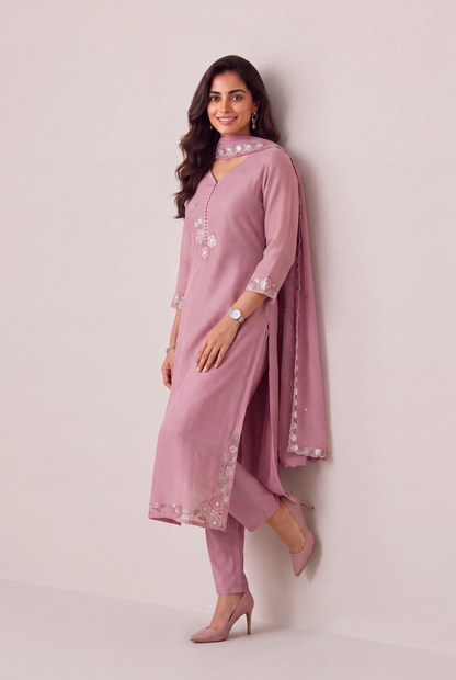 Blush Pink Kurta Set