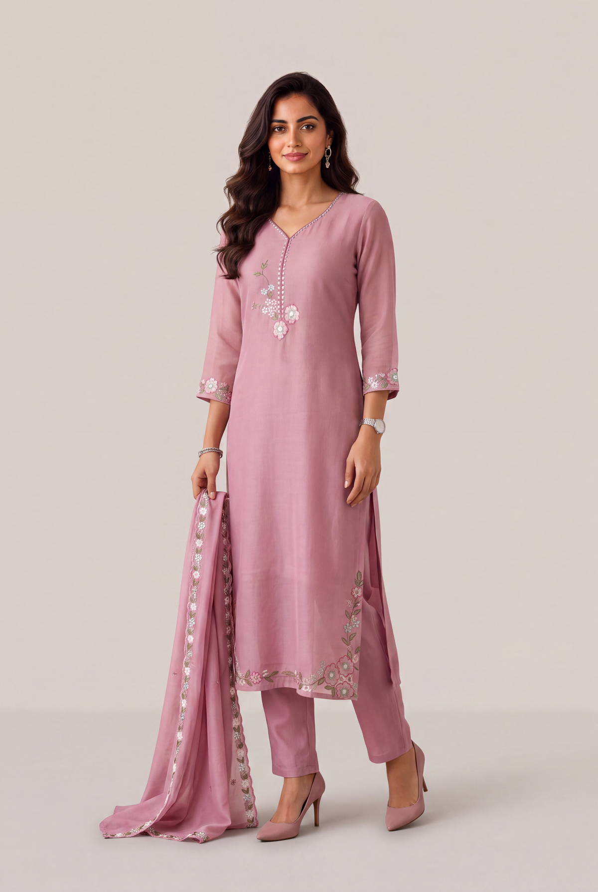 Blush Pink Kurta Set