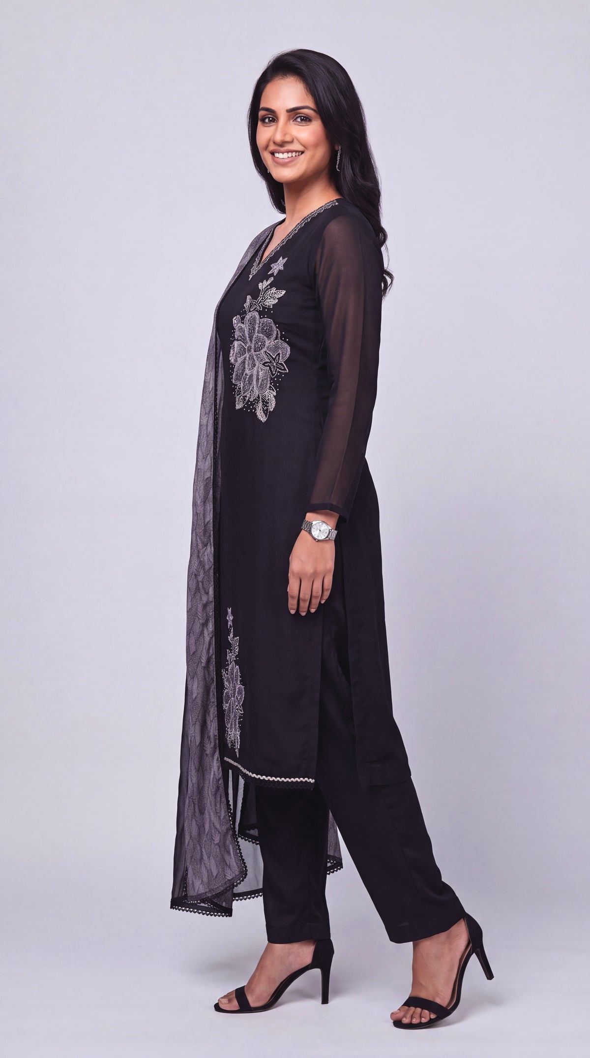 Black Mystique Kurta Set
