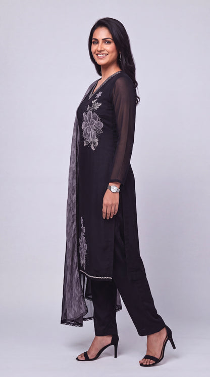 Black Mystique Kurta Set