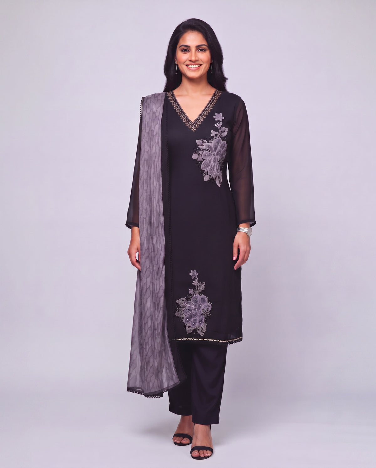 Black Mystique Kurta Set
