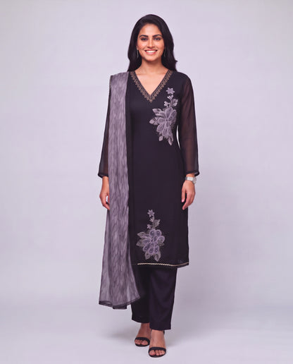 Black Mystique Kurta Set