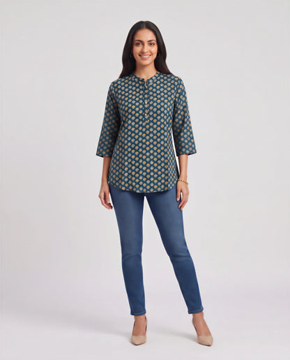 Emerald Sprig Short Top